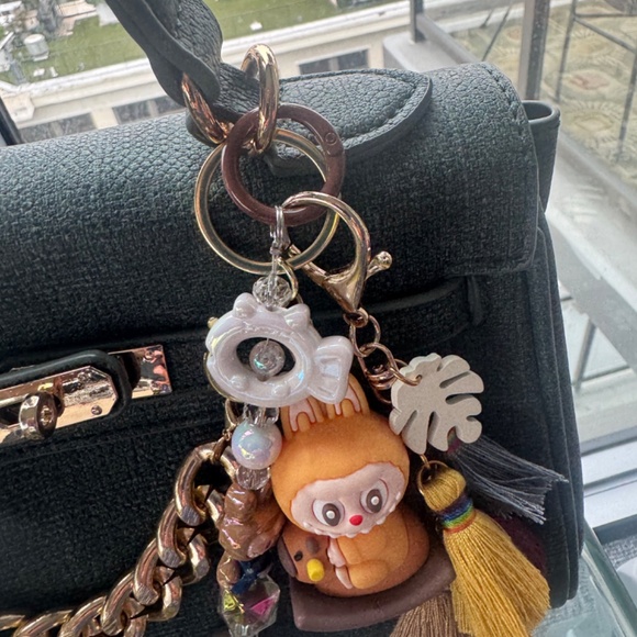 Mini Satchel Bag with Custom Purse Chains and Charms - Picture 5 of 10